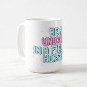 ユニコーン|は馬の分野のユニコーンです コーヒーマグカップ (正面左)