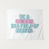 ユニコーン|は馬の分野のユニコーンです タペストリー (正面(横))