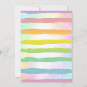 ユニコーン アイスクリーム ご招待 マジカル アイスクリーム パーティー 招待状 (裏面)