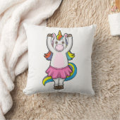 ユニコーン・アット・バレエ・ダンスとスカート クッション (ブランケット)