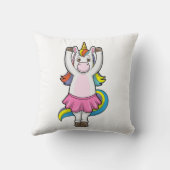 ユニコーン・アット・バレエ・ダンスとスカート クッション (裏面)