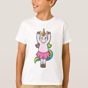 ユニコーン・アット・バレエ・ダンスとスカート Tシャツ