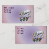 ユニコーン・アンド・バターフライズファンタジー名刺 名刺 (正面/裏面)