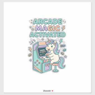 ユニコーン アーケード マジック アクティブ トレンディ プロダクト グラフィック シール