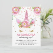 ユニコーン・イン・ブルーム バースデー 招待状 (スタンド正面)