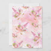 ユニコーン・イン・ブルーム バースデー 招待状 (裏面)