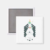 ユニコーン・イン・ヨガポーズ マグネット (正面/裏面)