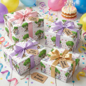 ユニコーン&ウッドランドフレンズラッピング紙かわいい ラッピングペーパー