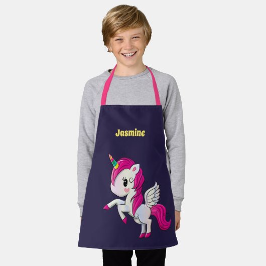 ユニコーン エプロン (着用した状態)