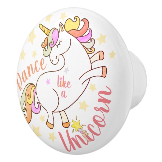ユニコーン、カスタマイズ星のような輝やきのように踊って下さい セラミックノブ (右)