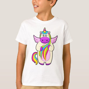 ユニコーン(カラフルヘア) Tシャツ