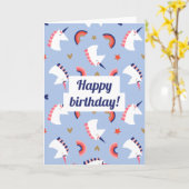 ユニコーン カード (黄色い花)