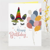 ユニコーン  カード (黄色い花)