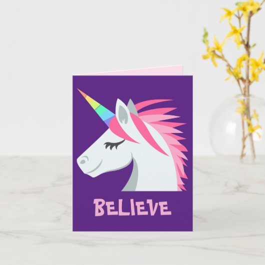 ユニコーン カード (黄色い花)