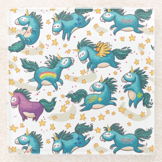 ユニコーン ガラスコースター (正面)