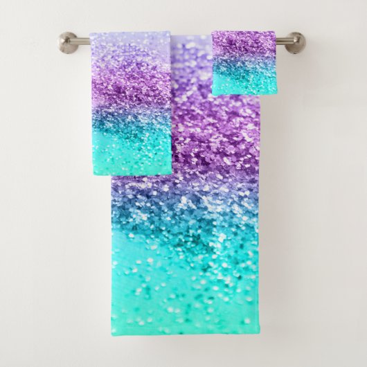 ユニコーン·ガールズ·グリッター#14 #thiny #decor #art バスタオルセット (インサイチュ)