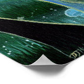 ユニコーン・キャンバスプリント「ミスティ・ミッドマーズ・モーニング」 ポスター (角)