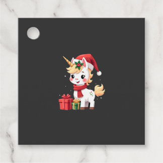 ユニコーン クリスマス オーナメント サンタ ユニコーン Xmas T- フェイバータグ