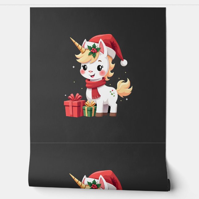 ユニコーン クリスマス オーナメント サンタ ユニコーン Xmas T 壁紙 (ほどく)