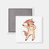 ユニコーン・クリスマス マグネット (正面/裏面)