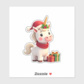 ユニコーン クリスマス 装飾 サンタ ユニコーン Xmas T- シール (シート)