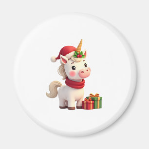 ユニコーン クリスマス 飾り サンタ ユニコーン クリスマス T- マグネット