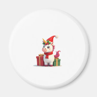 ユニコーン クリスマス 飾り サンタ ユニコーン クリスマス T- マグネット