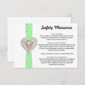 ユニコーン グリーン レース 安全対策 エンクロージャーカード (正面/裏面)