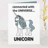 ユニコーン コネクテッド ウィズ ザ ユニバース ユニコーン カード (黄色い花)