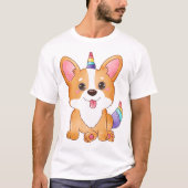 ユニコーン コーギー Tシャツ (正面)