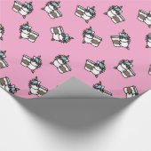 ユニコーン&コーヒーラッピング紙 ラッピングペーパー (角)