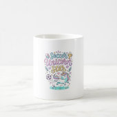 ユニコーン サッカー ユニコーン 星 かわいい コーヒーマグカップ (中央)