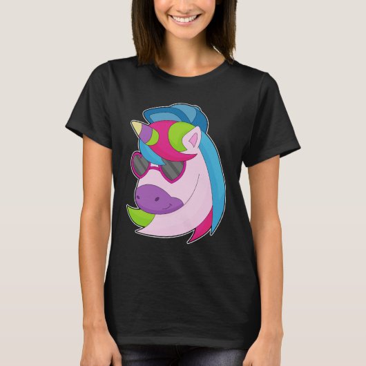 ユニコーン サングラス キャップ Tシャツ (正面)