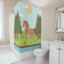 ユニコーン シャワーカーテン
