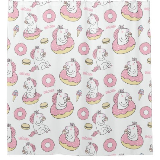 ユニコーン シャワーカーテン (正面)