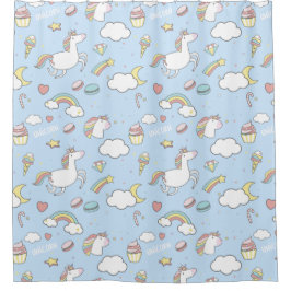 ユニコーン シャワーカーテン