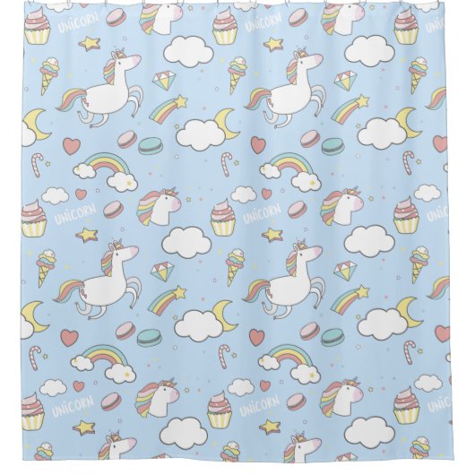 ユニコーン シャワーカーテン (正面)