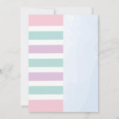 ユニコーン&シャークジョイントボーイガール誕生日 招待状 (裏面)