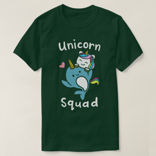 ユニコーン・スカード・ナルワル Tシャツ (デザイン正面)