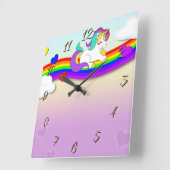 ユニコーン スクエア壁時計 (傾斜)