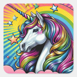 ユニコーン・ステッカー！ スクエアシール