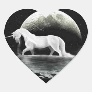 ユニコーン・ステッカー ハートシール