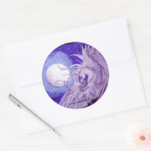 ユニコーン・ステッカー ラウンドシール (封筒)
