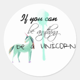ユニコーン・ステッカー ラウンドシール