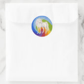 ユニコーン・ステッカー ラウンドシール (バッグ)