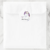 ユニコーン ステッカー, 授業 デコレーション, ユニコーン ラウンドシール (バッグ)