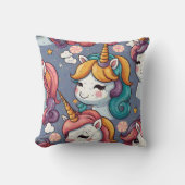 ユニコーン&スプリンクルプリント クッション (正面)