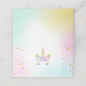 ユニコーン·スライム·座席表·マーメイド·テーブル·ナンバー プレイスカード (外部開封)