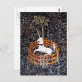 ユニコーン・タペストリー#7はがき ポストカード (正面/裏面)