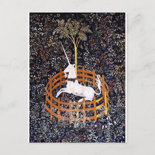 ユニコーン・タペストリー#7はがき ポストカード (正面)